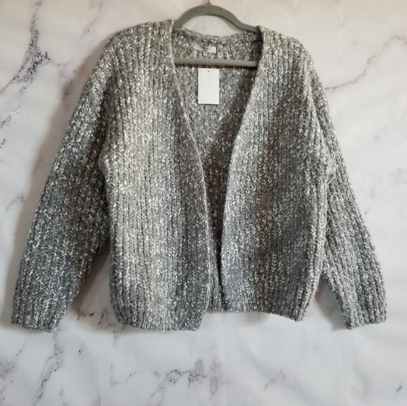 FRNCH Paris Marled Chunky Knit Cardigan Sweater - Picture 2 of 5